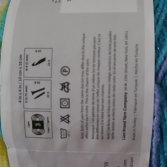 Mandala Sparkle Mandala Lion Brand Yarn Lot Hercules Liger New knitting crochet! - Picture 5 of 8